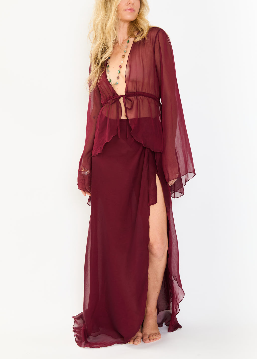 Solstice Tie Front Top